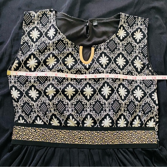 Mesh MIDI dress. Black dress. - Picture 7 of 16